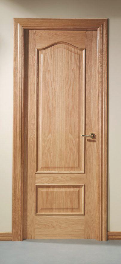 Puerta interior clásica madera Plafonada, maciza Provenzal, pino